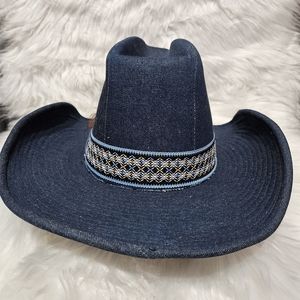 Vintage cowboy denim‎ hat